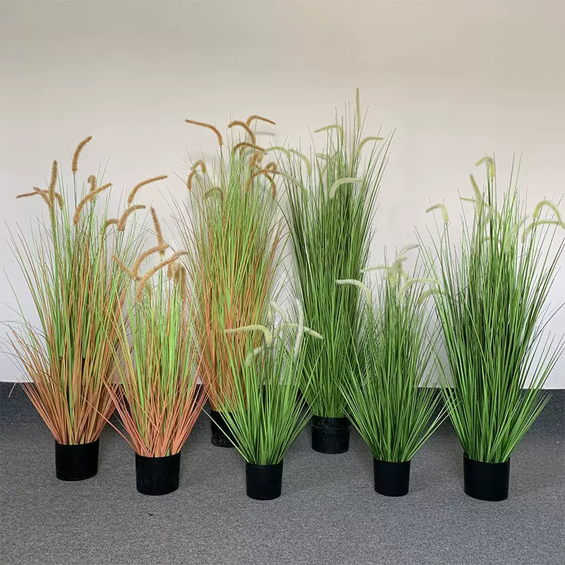 批发仿真植物狗尾巴草假绿植装饰仿真花森系造景绿植狗尾草盆栽