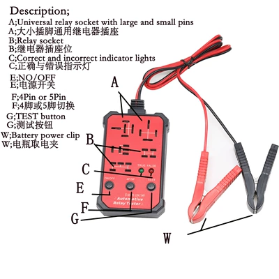 Relay Tester 5-Seat | Other Automotive Safety Supplies
