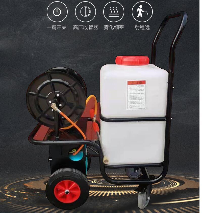 河南60升猪场消毒机手推式蔬菜大棚喷药机垃圾站消毒防疫喷雾器批