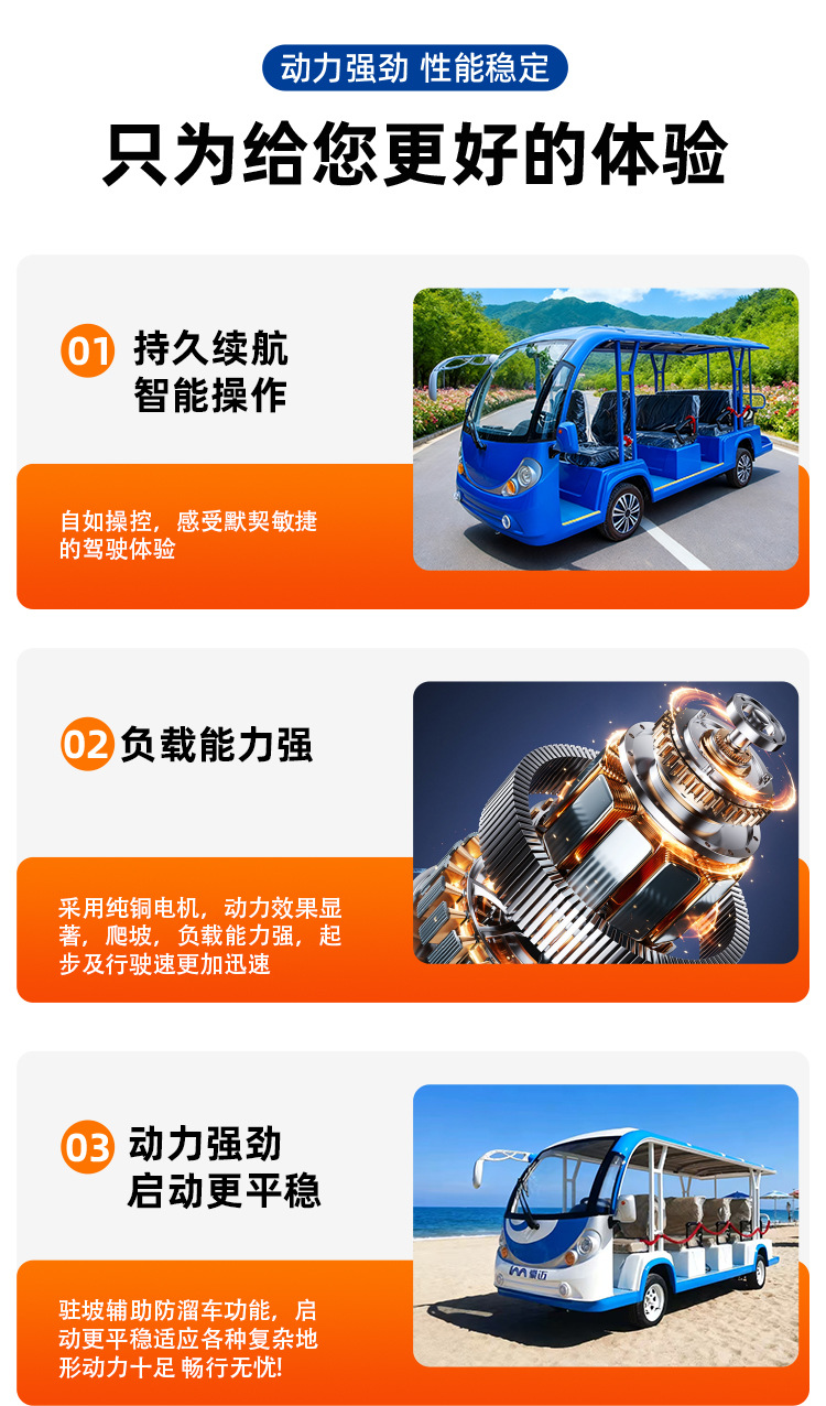 Electric Sightseeing Car Tourist Attraction Sightseeing Car 8-23 Seats Hotel Real Estate Sales Office Viewing Car