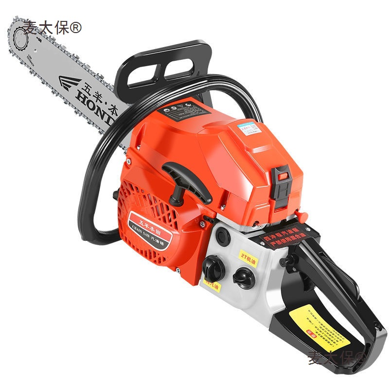 大功率油锯四冲程纯汽油锯原装进口伐木锯小型家用砍树机麦太保