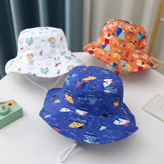 Spring and Autumn Children's Fisherman Hats Men and Women's Children's Printed Basin Caps Baby Sun Hats Summer Outing Children's Sun Hats 