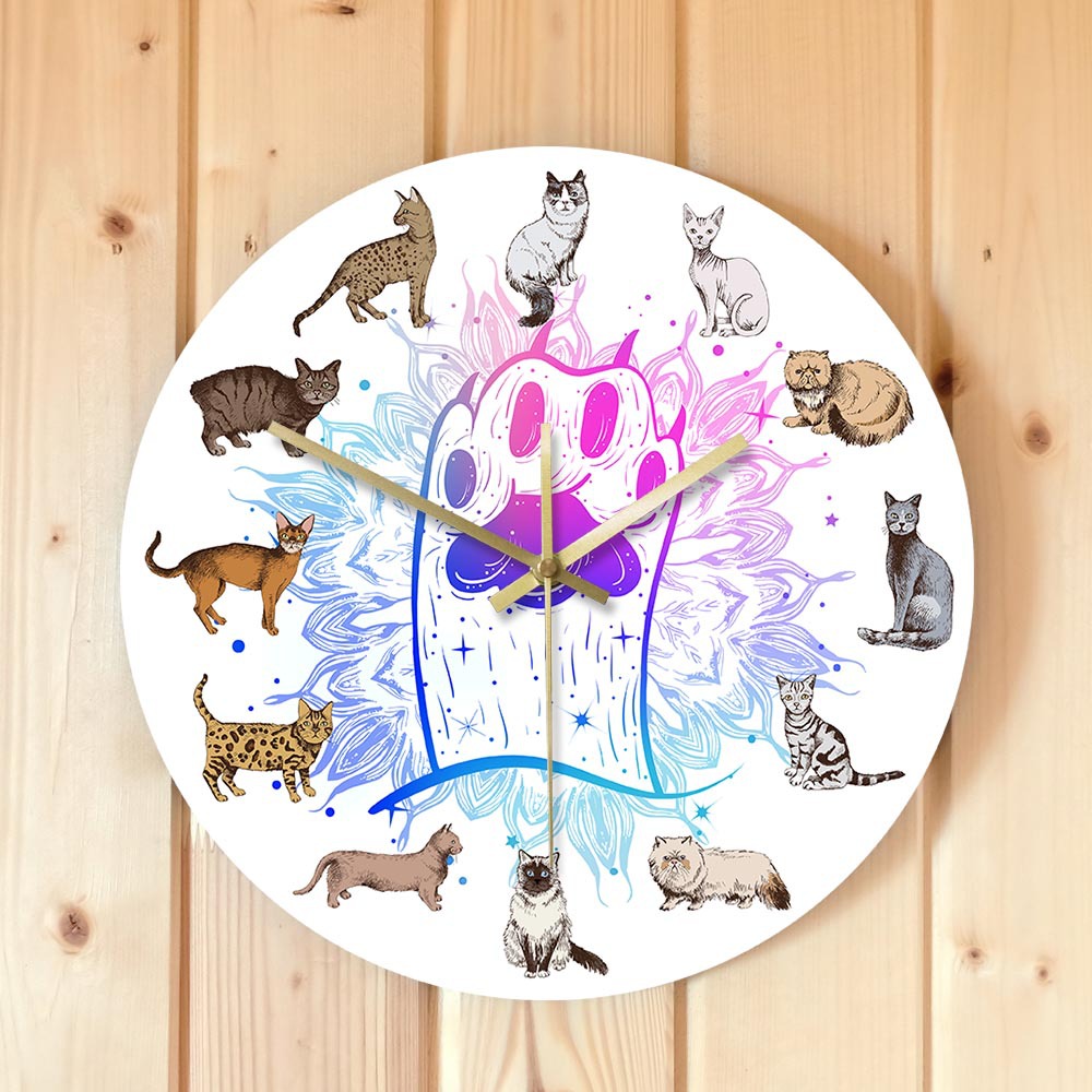 Decorative silent quartz hanging clock