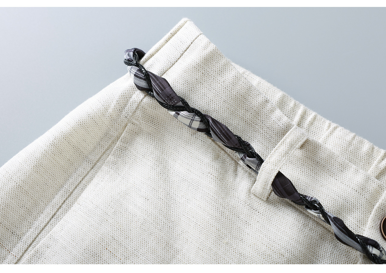 Quần culottes nữ ống rộng chất liệu linen phối dây rút cạp — màu sắc chi tiết 25