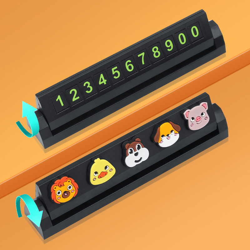 Car Temporary Parking Phone Number Sign, In-Car Moving Card Ornament, Car Hidden Moving Plate, Wholesale
