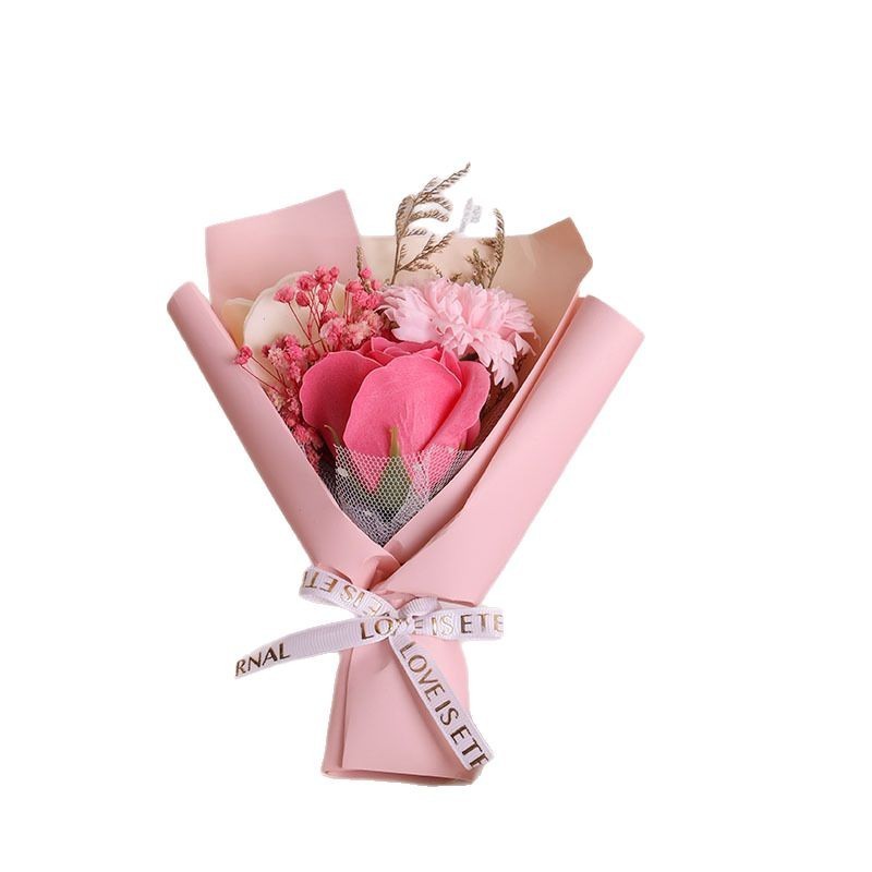 ミニバラの花の小さな花束母の日に彼女のカーネーションプレゼント永生花祭り520花束|undefined