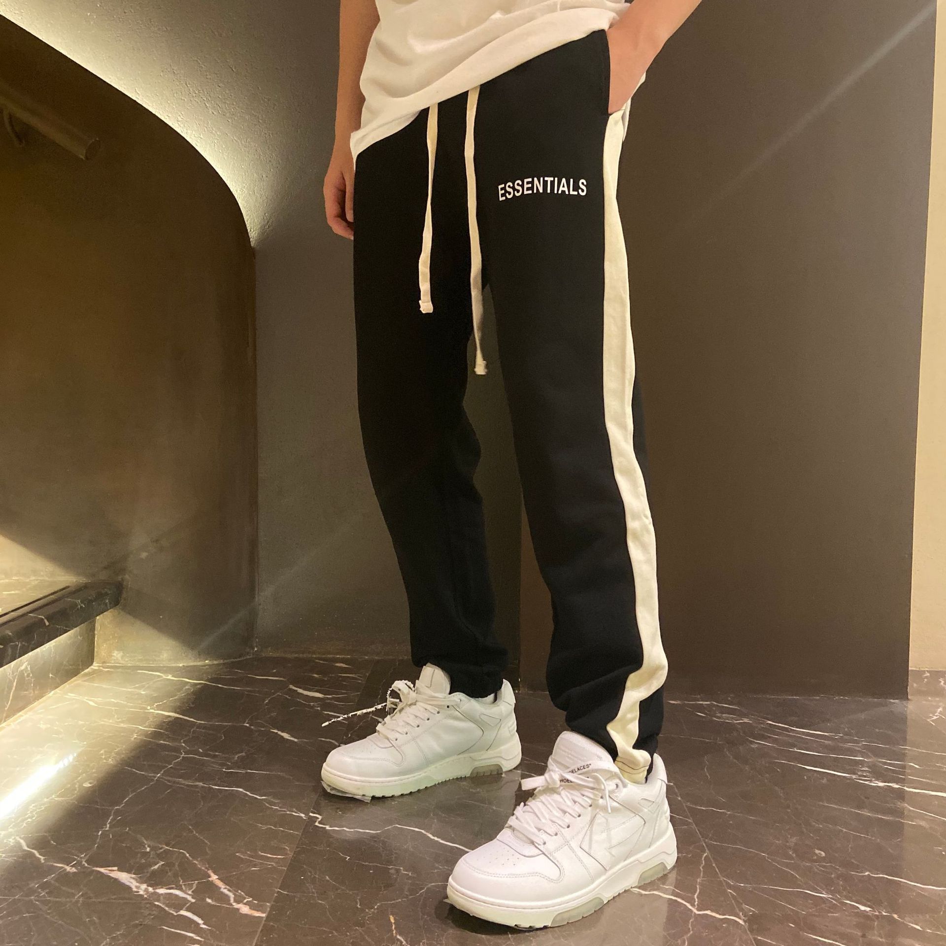 Pantalones Deportivos Casuales Holgados de Moda Unisex para Parejas, Estilo Urbano, de la Marca FOG multi-line ESSENTIALSZONE