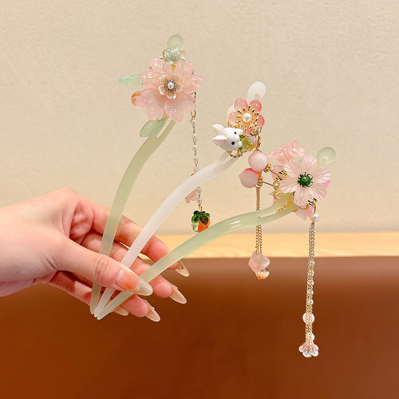 Niñas pinzas de cabello antiguo pinzas de niños nuevos pinzas de cabello chino pinzas de caballo falda de cara a caballo pinzas de cabello chino pasos de rocación estilo nacional de estilo soviético