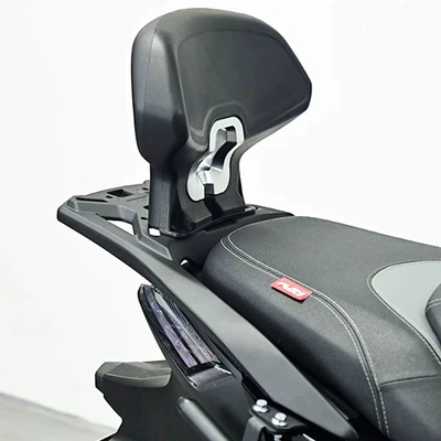 drop-resistant bumper rear shelf — Motorcycle bumper - black-new-rear-backrest-without-tailstock
