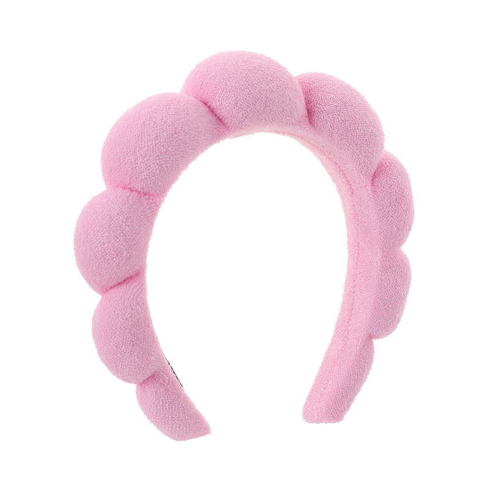 Diadema esponjosa de toalla estilo twist coreano para mujer, de alta gama, para elevar la coronilla, ideal para maquillaje, spa o lavado de cara. image 15