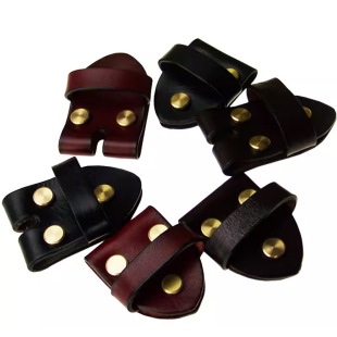 Belt Link Leather Head Leather Top Layer Cowhide Belt Meson Vertical Ring Men's Retro Belt Ring