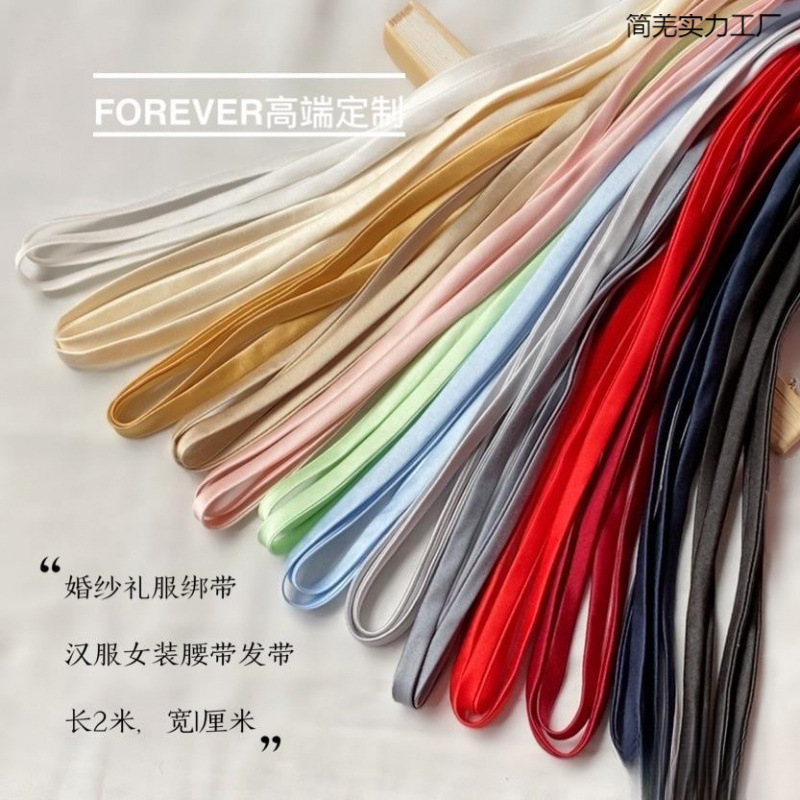 Wedding Dress with Back Straps, Satin Belt, Hairband, Bow Tie, Strong and Durable, Versatile Bride