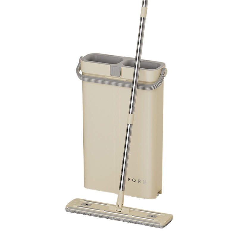 Gran fregona perezosa mano libre de lavado hogar sin rasguños fregona que ahorra trabajo una fregona limpia traje de cubo de fregona húmeda y seca