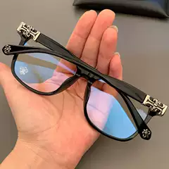 Crostar Glasses Frame New Product Plain Black Frame Plate Retro Face Showing Small Myopia Flat Glasses