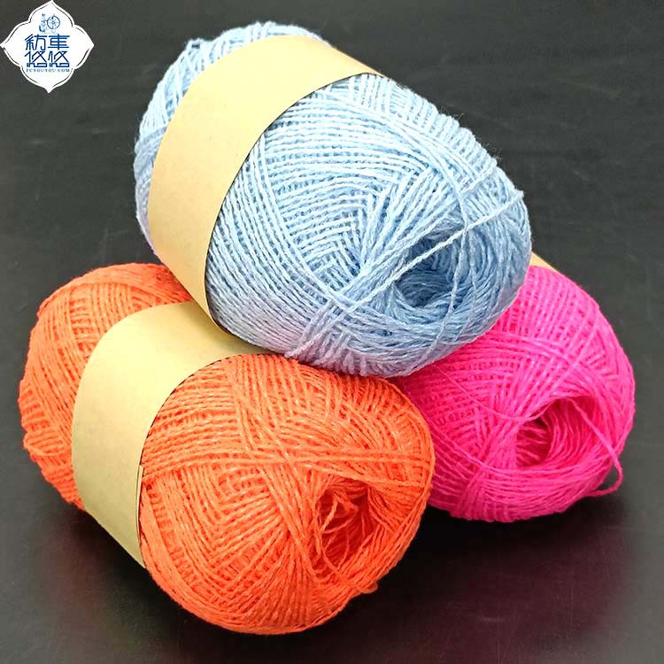 Punto luminoso lana de lana a mano tejida a mano proveedores transfronterizos 28 50G Kraft cintura sellado rueda giratoria Youyou