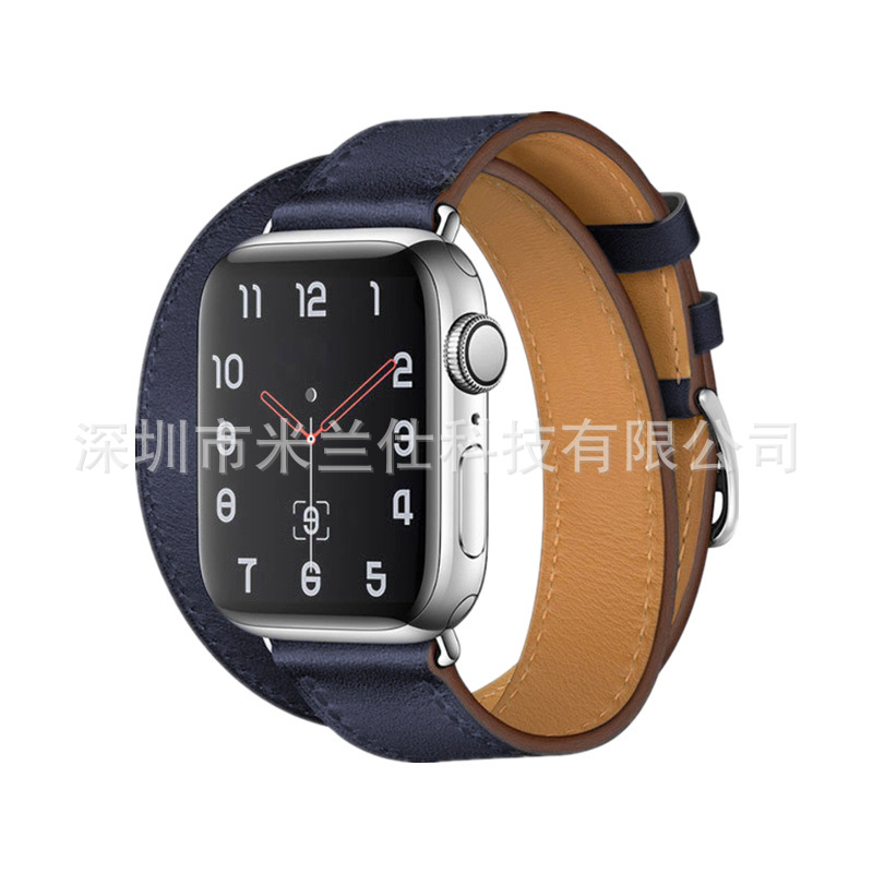 Adecuado para Apple Watch applewatch Correa S9 cuero genuino iwatch456789SE deportes ultra2 fabricante