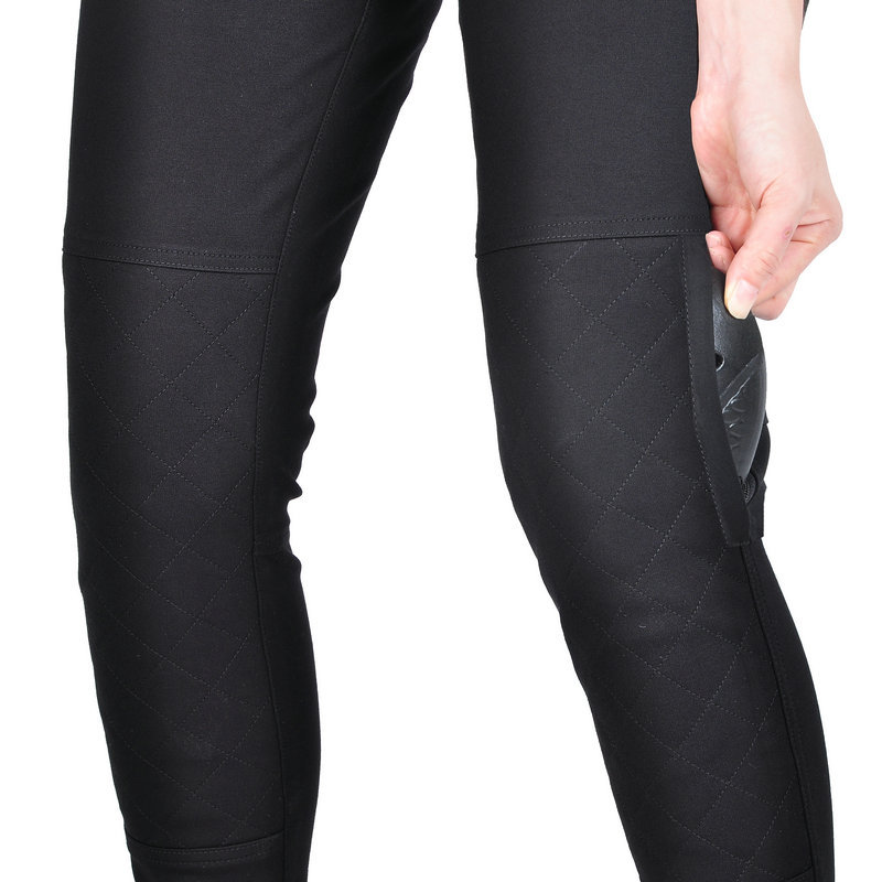 VOLERO pantalones de montar a caballo de la motocicleta de las mujeres de cuatro estaciones Caballero femenino Delgado resistente a la caída de equipo de protección Kevlar pantalones resistentes al desgaste