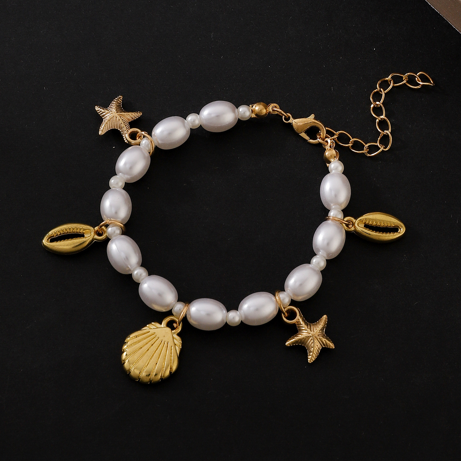 48g Weight CCB, Imitation Pearl, Alloy Pendant Material Bracelets Classification Alloy Chain Material Beaded Chain Chain Type 1 Piece, 1 Set Quantity Casual, Banquet, Daily Occasion CCB, Imitation Pearl, Alloy Material Geometric Pattern Women's Gender Polishing Design Elegant Style Elegant Geometric CCB Imitation Pearl Alloy Beaded Chain Beaded Bracelets Wholesale 23