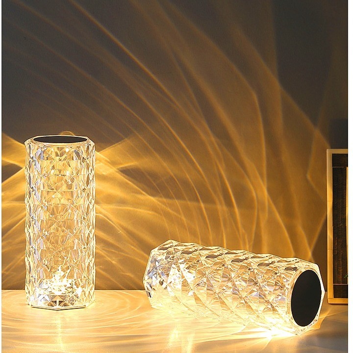 RGB rosa lámpara de regalo creativo de tres colores táctil lámpara de mesa dormitorio decoración de noche luz de la noche