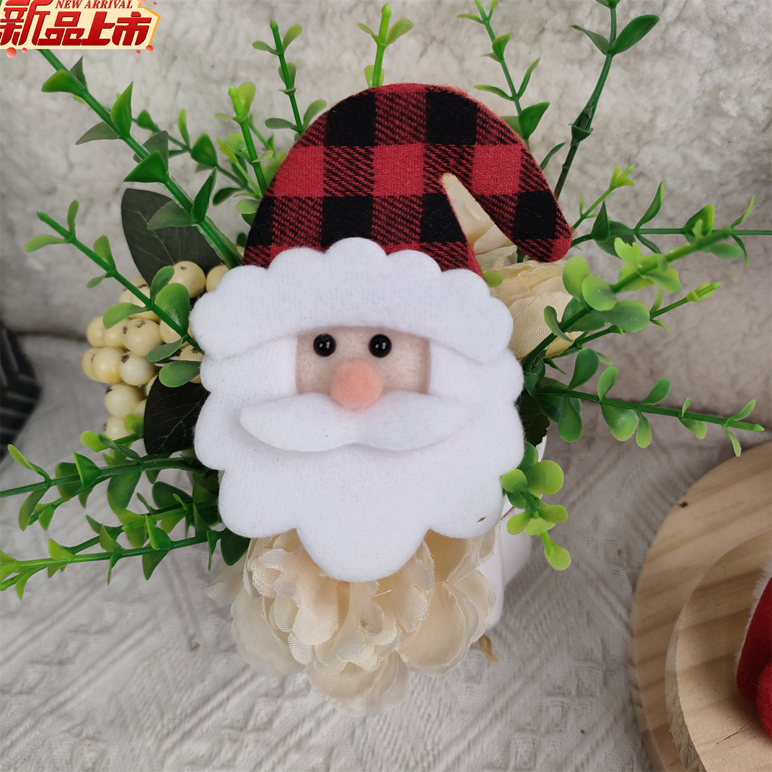Nuevos dibujos animados de Navidad renos muñeco de nieve Papá Noel accesorios de árbol de Navidad esponja de ciervo arnés accesorios de tocado