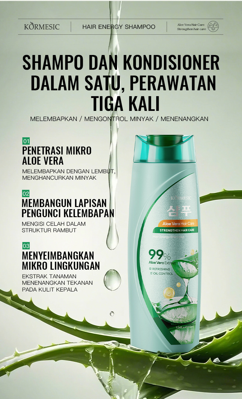 KORMESIC Hair Energy Bottle Shampoo 200ml_voghion.com