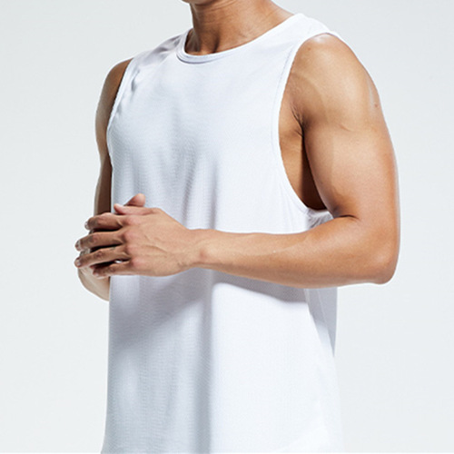 Men's vest mesh breathable loose summer youth sports fitness hurdle bottoming singlet vest men's sleeping clothes