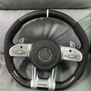 Suitable for Mercedes-Benz steering wheels of A-Class, C-Class, E-Class, ML old models, upgraded to new models, modified AMG carbon fiber steering wheel