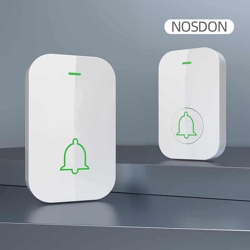 外国貿易クロスボーダードアベル無線家庭用超遠距離防水穴なし大音量スマート電子ドア玲|undefined