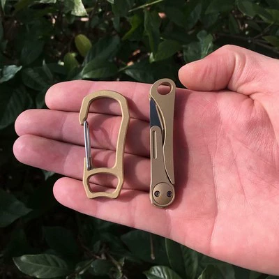 Brass blade, keychain, 10 pieces