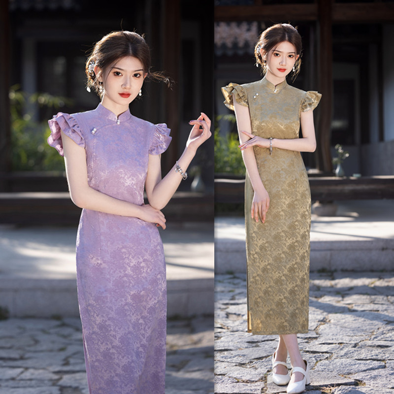 Modern Fashion Revamped Traditional Chinese Cheongsam for Young Girls - 2025 Spring New Arrival Daily Wear Cheongsam with Embroidered Elegance
