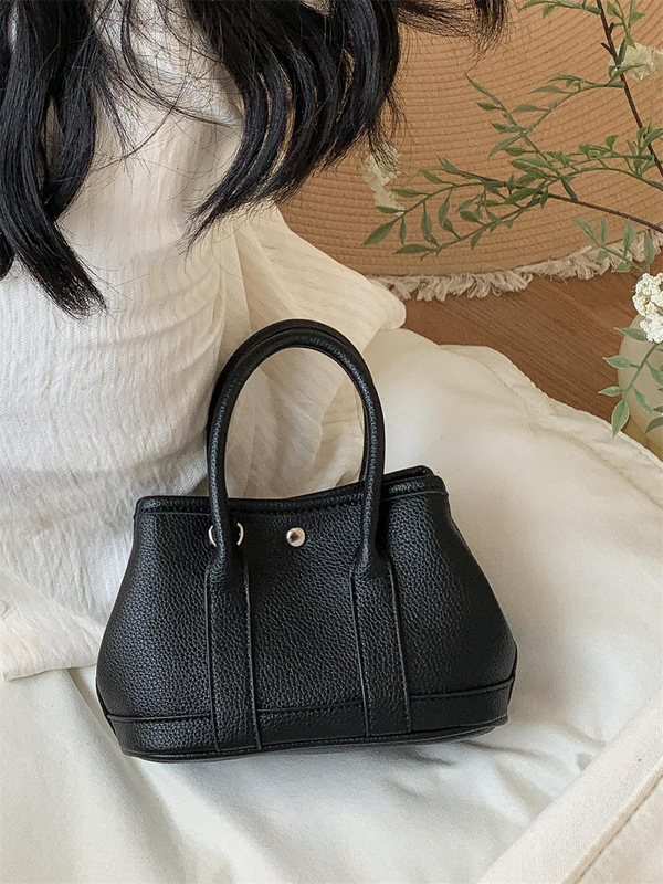 韓系キャンバスバッグins風つなぎ衝突色デザイン新型ショルダーバッグ通勤百合pu皮手提げショルダーバッグ|undefined