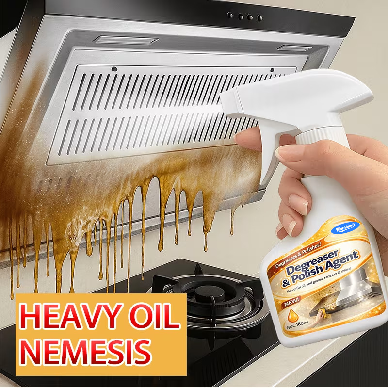 Kineshinex Kitchen Surface Renewal Spray Quickly Breaks down Grease and Cooking Residues, Suitable for Range Hoods