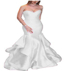 Comercio exterior de Europa y América Amazon AliExpress deseo vestido de noche de las mujeres sexy tubo superior satén simple vestido largo