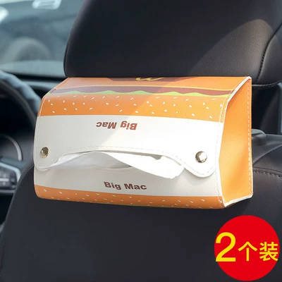 Car tissue box/set Tissue Hanging Bag - mcdonalds-burger-car-tissue-cover-buy-one-get-one-free