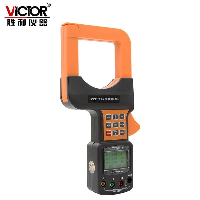 Victory Большой калибр трехфазный плоскогубчатый измеритель мощности VC7300/VC7300A зажимный ремешок питания компьютерный интерфейс