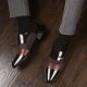 [Cross-border plus size] formal leather shoes men's youth Korean black business casual men's shoes British men's leather shoes