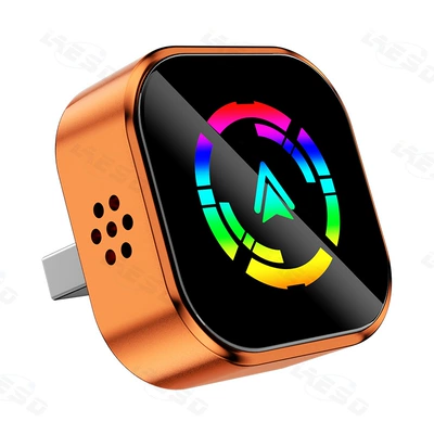 Hot-Selling Original Car Wired-To-Wireless Carplay Box Smart Connectivity Android Auto Wireless Carplay Box (Simsiz CarPlay və Android Auto) - q1a-orange-color-label-metal-glass-wireless-carplay-plus-android-auto-two-in-one-only-suitable-for-overseas-systems