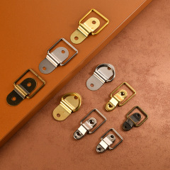 Jingmao Hardware New Chinese Style Wooden Box with Inclined Seat D-Shaped Arch Bridge Handle Pull-up Hand Strap Accessory Connection Ring Gift Box Bag