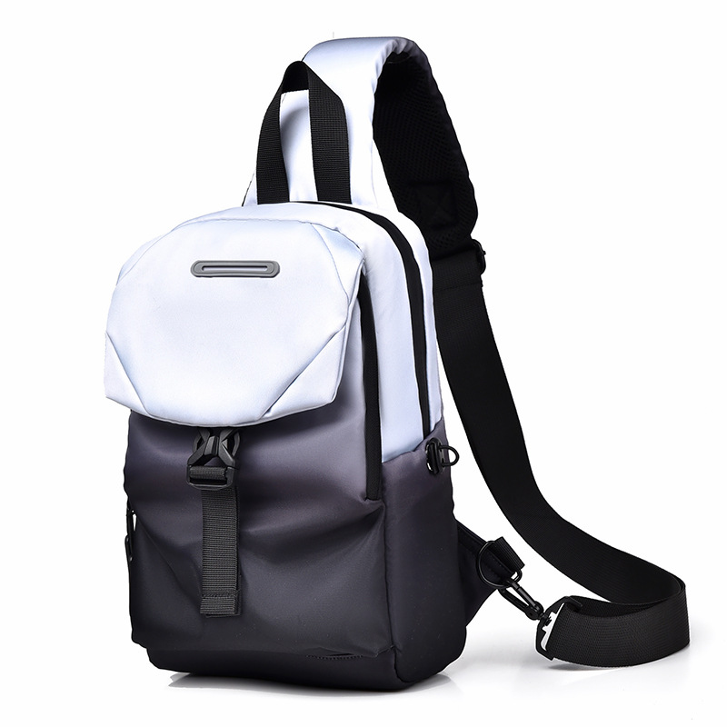 Transfronterizos otoño y invierno nueva gran capacidad de ciclismo al aire libre unisex mochila de pecho mochila de trampolín inclinado bolsa de moda bolsa de ocio