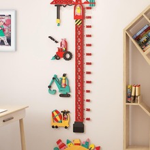 宝宝身高墙贴亚克力儿童房间布置卡通小孩测量身高尺贴纸墙面装饰