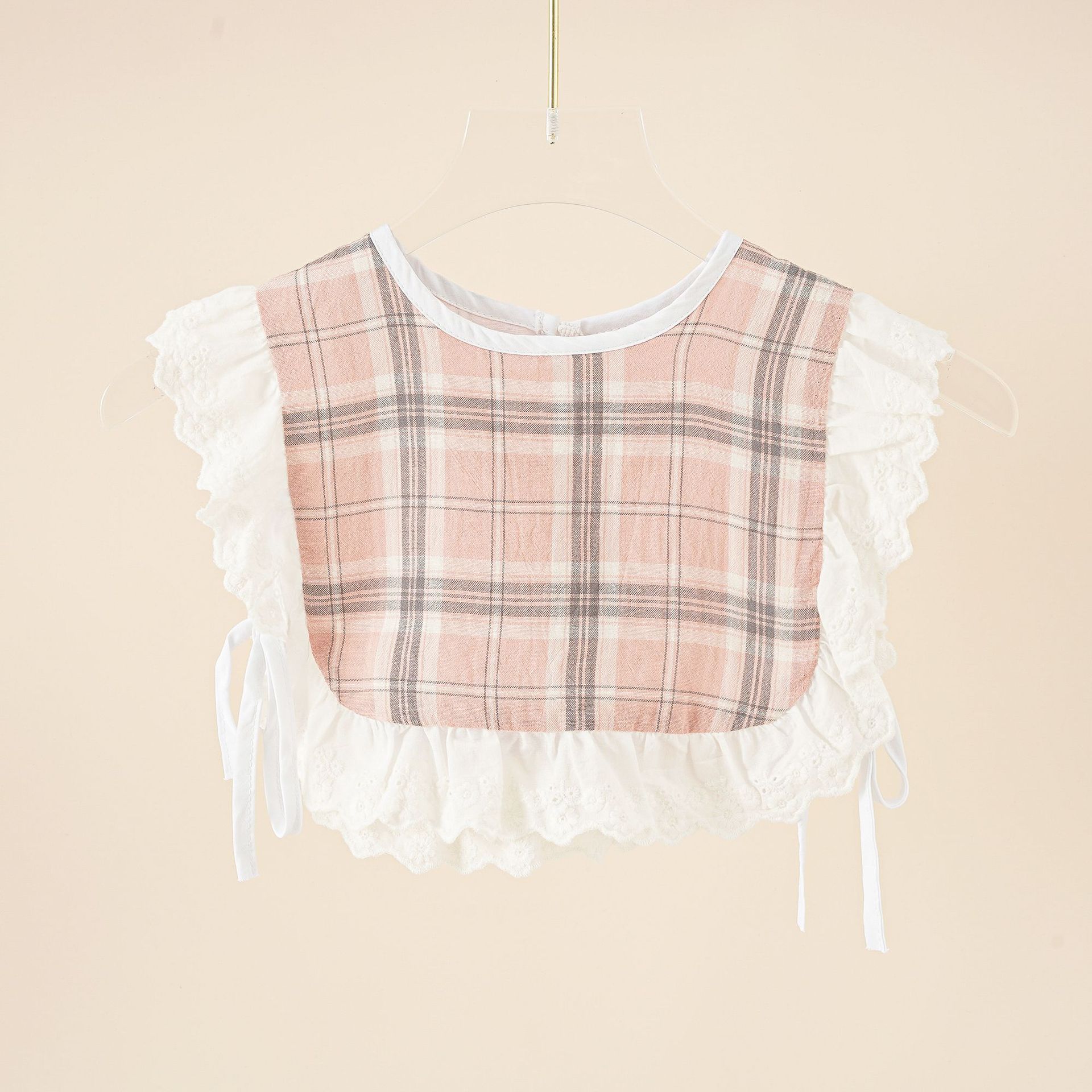 Linda correa de encaje dulce collar falso chica japonés dulce simple desgaste exterior collar decorativo pequeño chal para niños