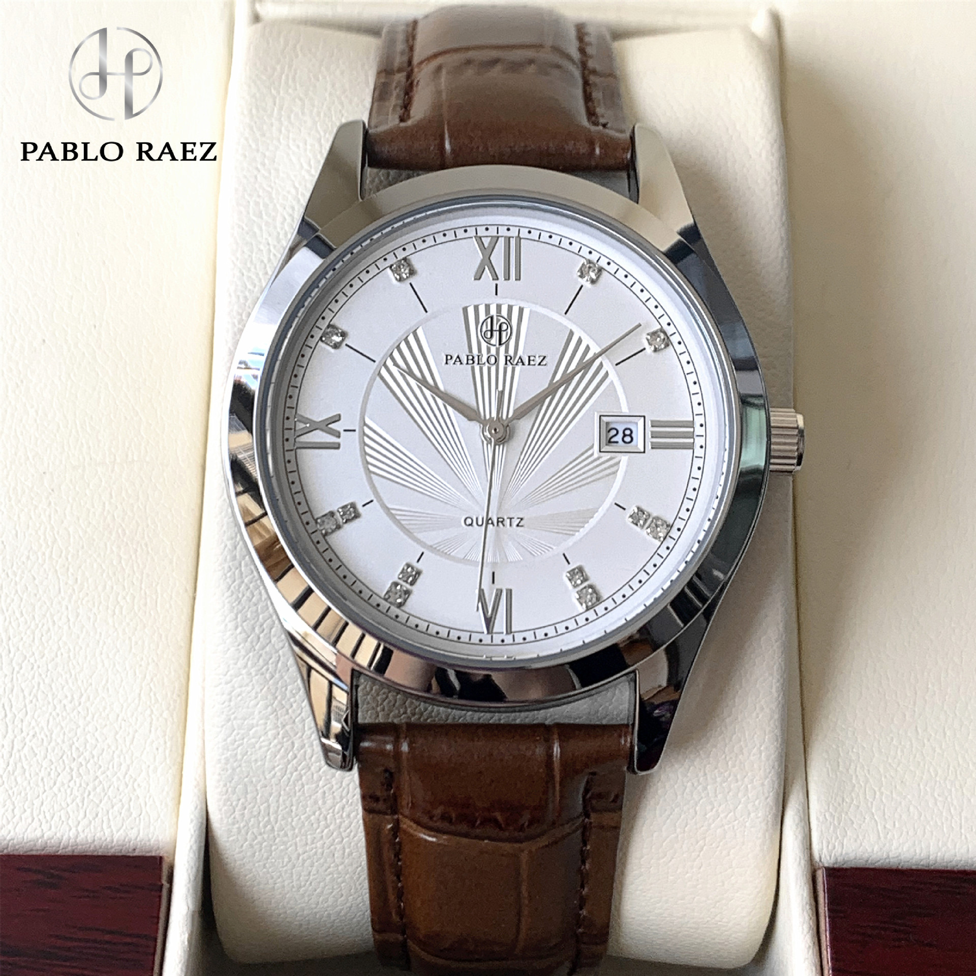 Factory direct supply fashion simple quartz men's watch man watch wholesale shaking voice generation gift watch men