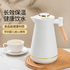 家庭用木ハンドルポット家庭用ポット携帯オフィス寮ティーポット茶瓶保温ポット湯たんぽ