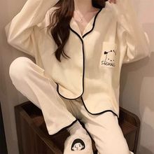 新款睡衣女春秋季棉长袖卡通可爱帕恰狗可外穿大学生家居服