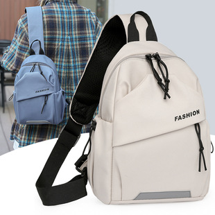 Wholesale Women's Fashion Chest Bag Casual Simple Large Capacity Crossbody Bag Men's Street Fashion All-match Portable Shoulder Bag