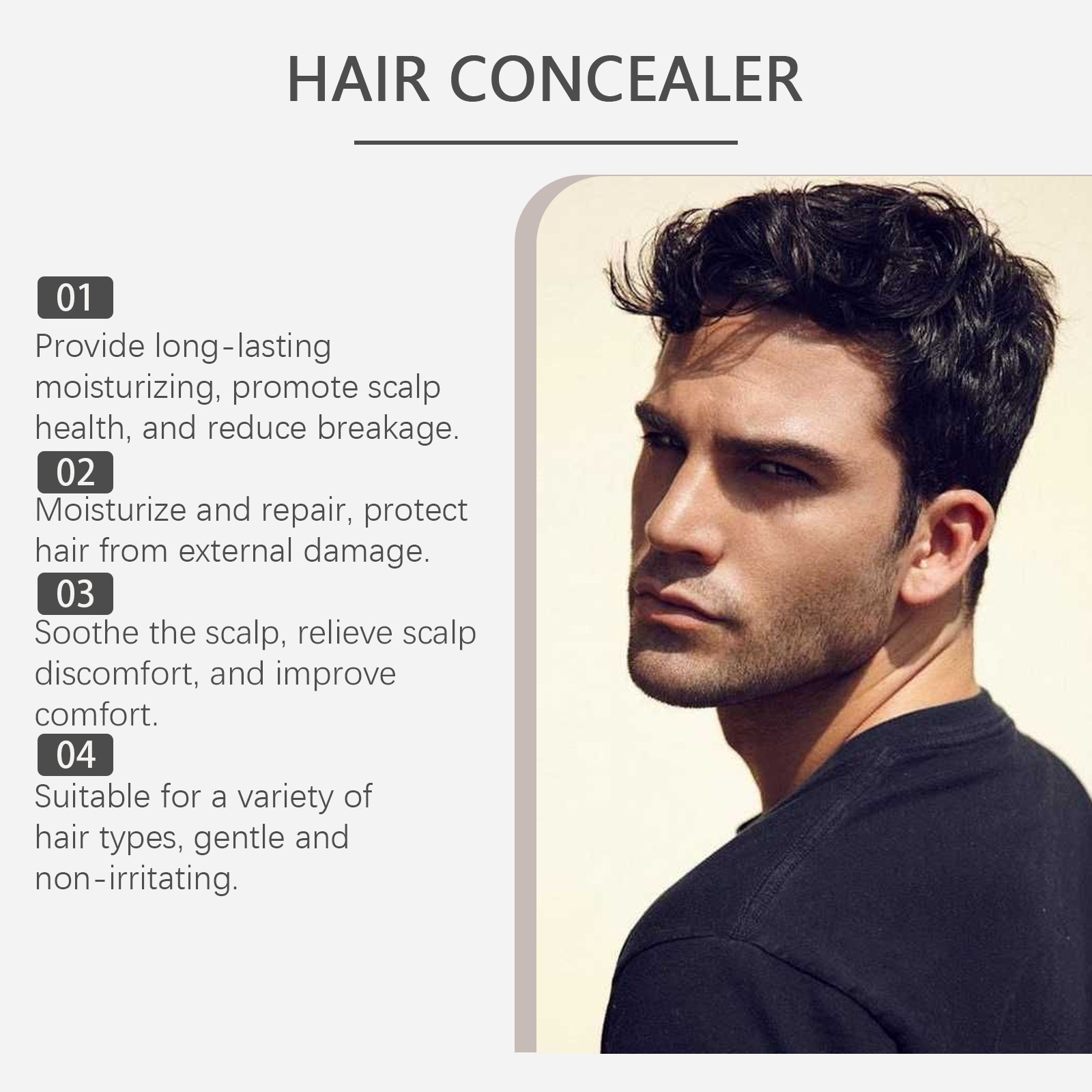 EAST MOON Hair cover cream Cover the seams to modify fluffy hair and gentle moisturizing nourishes hair 4