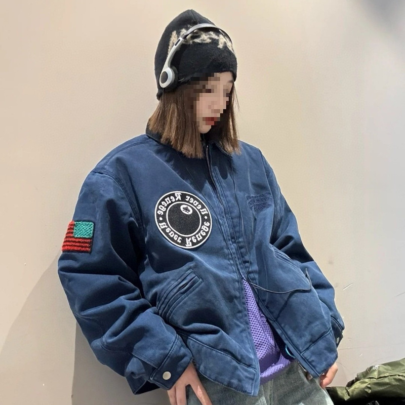 Cross-Border Correct Version Stu ✖️ Denis Co-Branded Denim Jacket Workwear Retro Loose Casual Men's and Women's Street Fashion