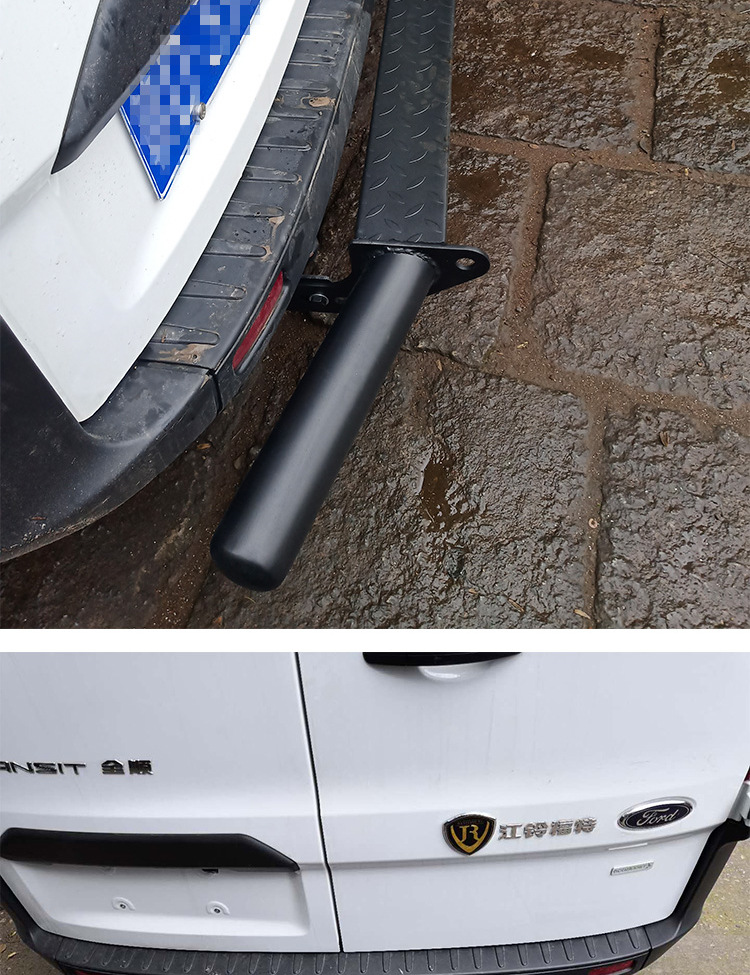 Ford's New Transit V362 Special Front and Rear Bumper Stainless Steel Rear Door Pedal Plus Frosted Black Model