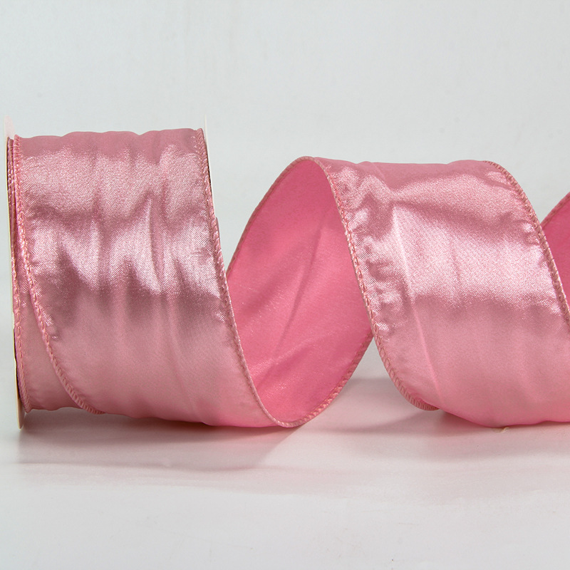 Satín transfronterizo con coronas de flores y arcos decoraciones navideñas cintas engrosadas fabricantes al por mayor