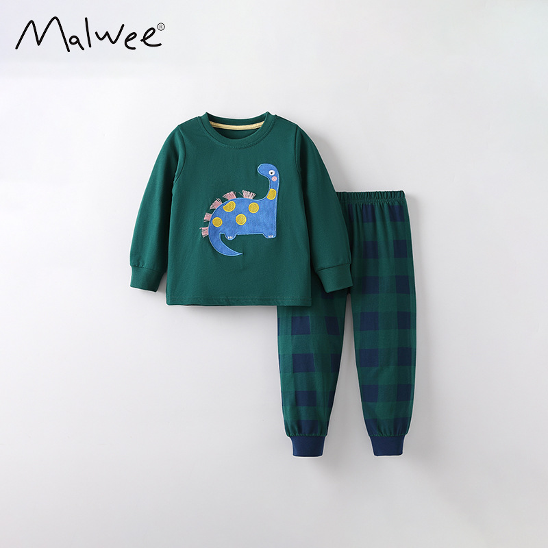 Malwee transfronterizo ropa de hogar infantil otoño y invierno nuevo estilo europeo y americano para niños de cuello redondo de manga larga ropa casual para niños
